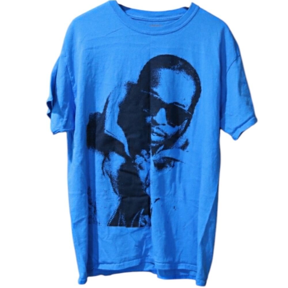 Pop Smoke Blue Ice Cube King of New York Graphic Band Tee Streetwear LG